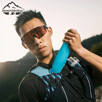 Botella de agua plegable OEM/ODM de 500ml, frasco suave reutilizable sin BPA para correr, ciclismo, Maratón, botella de agua plegable