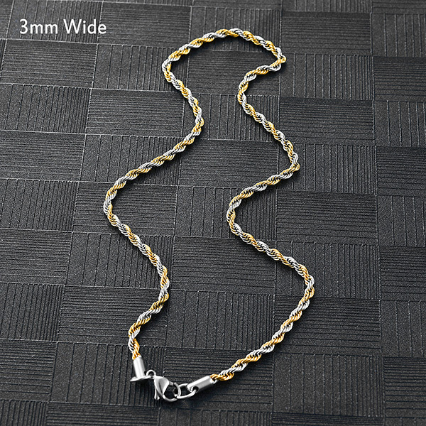 3mm Wide SilverGold
