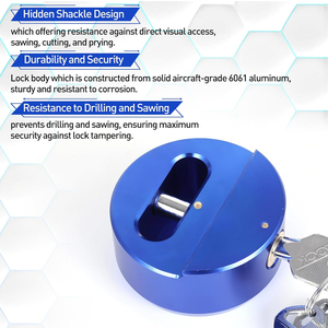 AMBITIONパックロックとHaspキット収納ドアロックヘビーデューティ隠しシャックルロックとHasp - Product Image 4