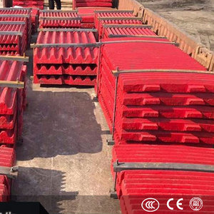 High Manganese Steel Casting for Famous Brand Crusher Spare Parts Fixed Swing Jaw Plate - Product Image 1