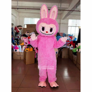 Adedi 1 adet komik karikatür karakterler pembe Labubu maskot performans kıyafet kostüm özel Labubu kostüm yetişkin - Product Image 1