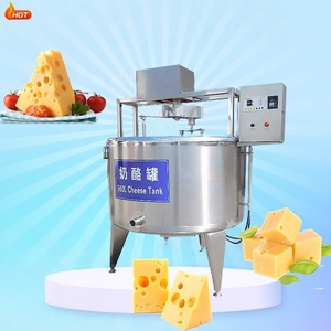 Nueva Máquina Comercial para Hacer Queso, Tanque Pasteurizador <span class=keywords><strong>de</strong></span> Leche con Prensa Neumática para Queso y Carro <span class=keywords><strong>de</strong></span> Recolección <span class=keywords><strong>de</strong></span> Cuajada - Product Image 1