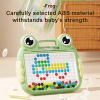 Tableau magnétique personnalisé en forme de grenouille de dessin animé pour tout-petits, jouet de puzzle, stylo de contrôle du puzzle, entraînement à la concentration