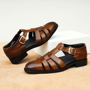Zapatos de Cuero Personalizados para Hombre, con Punta Tallada Italiana, Forro de Cuero Auténtico, Estilo Formal y Casual - Product Image 2