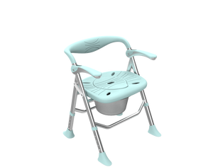 Chaise de douche pliante brevetée avec petit dossier amovible, gain de place - Product Image 4