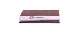 Mesa Plegable Color Marrón Bronceado con Tarjetero de Bolsillo, Estuche Premium para Tarjetas de Visita, Regalo Corporativo para Promocionar la Marca - Product Image 3