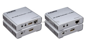 Extensor de <span class=keywords><strong>HDMI</strong></span> de 60m por RJ45 <span class=keywords><strong>CAT5E</strong></span> Cat6 1080P Kit receptor transmisor para PC portátil a Monitor de TV compatible con salida de Audio - Product Image 5