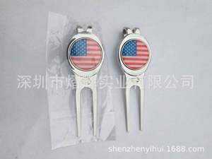 Fourche à balle verte multifonctionnelle en métal, aimant pour tondeuse à gazon en alliage de zinc, accessoires standard pour terrains de golf, modèle USA Mairun - Product Image 4