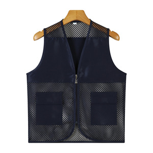 Chaleco Deportivo para Exteriores, con Dos Bolsillos, Malla Transpirable, Chaleco de Pesca para Hombre, Ligero, con Cierre Frontal - Product Image 1