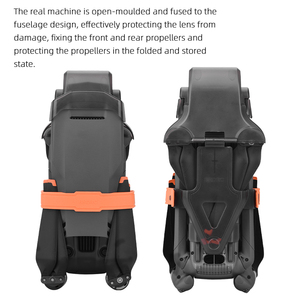 כיסוי עדשה למחזיק מדחף 2 ב-1 עבור Mavic 3 Pro Gimbal Holder Guard Protector רצועה קבועה משולבת שלט רחוק - Product Image 3
