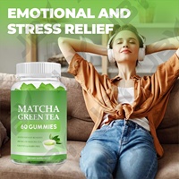 JBY Gummies au Matcha Bio, Gummies Énergétiques au Thé Vert pour une Énergie Naturelle, Vente Chaude