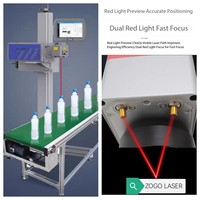 Marqueur laser volant CO2 à grande vitesse conforme aux BPF pour la traçabilité pharmaceutique Codage de date/lot Emballage de médicaments DXF PLT
