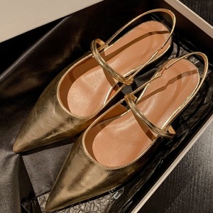 Factory Direct Wholesale Pointed Low Heel Flat After Single Empty Sandals Women's <b>Shoes</b> Bridal Flat <b>Shoes</b> for Weddings - Product Image 4
