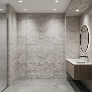 <span class=keywords><strong>Paneles</strong></span> Decorativos para Pared <span class=keywords><strong>de</strong></span> <span class=keywords><strong>Baño</strong></span> Ink Gold Wild Ripples, Material para Ducha <span class=keywords><strong>de</strong></span> Instalación Rápida - Product Image 2