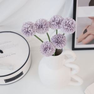 كرة الهندباء الذهبية من الحرير الصناعي 9 رؤوس للبيع بالجملة ، أقحوان ، ديكور منزلي للعطلات عيد الفصح - Product Image 5