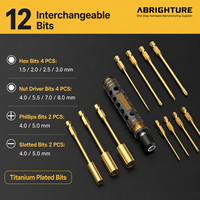 Kit d'outils de tournevis hexagonaux pour voiture RC, 1.5 2.0 2.5 3.0mm, embouts hexagonaux revêtus de titane, poignée en nid d'abeille, étui de rangement, ensemble de réparation de précision
