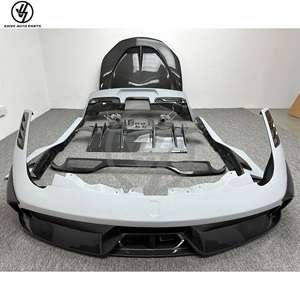 Nuevo Kit de Carrocería Estilo Speciale, Mitad Fibra de Carbono, Acabado Brillante, Tejido Twill, Parachoques, Capó, Escape para 458 Italia Spider 2010-2015 - Product Image 3