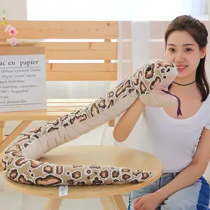 160cm 동물 3d 시뮬레이션 파이썬 인쇄 뱀 파충류 파이썬 박제 장난감 동물 베개 플러시 인형 장식 선물