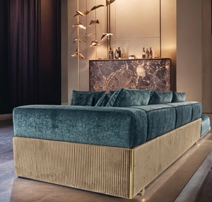 Alta qualità mobili per la casa di lusso desgin design soggiorno 3 posti modulare divano moderno set italiano - Product Image 3