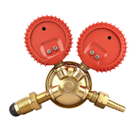 Régulateur de propane avec deux manomètres - Réducteur de pression de gaz haute précision pour le soudage/la découpe Outil de régulateur de gaz propane
