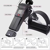 Pedal de Fitness para el hogar para personas mayores, bicicleta de ejercicio, ciclismo giratorio, Mini bicicleta ejercitador con bicicleta de pantalla