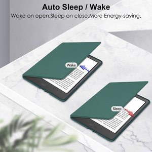 Yüksek kalite özel baskı şeffaf sert geri kabuk PU deri kılıf kılıf için 6.8 "Kindle Paperwhite 11th - Product Image 2