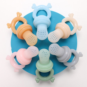 <b>Customized</b> BPA Free Silicone Baby <b>Pacifier</b> Fruit Feeding <b>Pacifier</b> Baby Feeding Set Baby Fruit Teething Toy for Feeding - Product Image 2