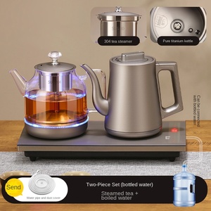 Bouilloire électrique sans fil en verre borosilicate 1,2 L, pour la préparation du thé, arrêt automatique, contrôle multi-températures, protection contre la surchauffe, 1350 W, 5 - Product Image 4