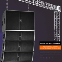Système de sonorisation professionnel Line Array en aluminium, étanche IP65, 8 ohms, double haut-parleur de 6,5 pouces, caisson de basses de 15 pouces, pour concerts en plein air et scènes