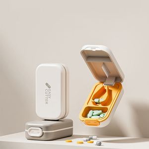 Boîte de voyage portable pour médicaments, coupe-pilules, broyeur, séparateur, support et étui à comprimés - Product Image 4