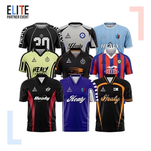 เสื้อฟุตบอลย้อนยุคสำหรับผู้ชายเสื้อฟุตบอลแบบย้อนยุคผ้าโพลีเอสเตอร์เนื้อเรียบ - Product Image 2
