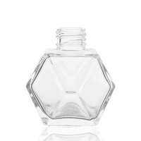 Bouteille diffuseur en verre recyclable transparente personnalisée pour cadeaux de parfum de fêtes, 50 ml, 100 ml, vente en gros