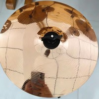 B8 Bronze 12" Splash Cymbal, Hand Lathed Drum Splash Cymbal for Drum Kit
