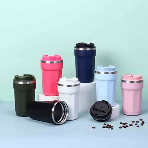 304 Stainless Steel <b>Coffee</b> Mug Portable Car Thermos Business Office Gift Dual-Drink Mug - Product Image 1