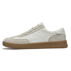 Chaussures de skate pour hommes, baskets en <span class=keywords><strong>cuir</strong></span> <span class=keywords><strong>basses</strong></span> à lacets, style rétro, faites à la main, avec semelle épaisse compensée - Product Image 3