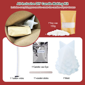 TIMESRUI Kit de fabrication de bougies d'<span class=keywords><strong>arbre</strong></span> de Noël créatif Bougies de cire en forme d'<span class=keywords><strong>arbre</strong></span> 3D Set de démarrage pour bricolage Décoration maison <span class=keywords><strong>Arbre</strong></span> de Noël - Product Image 3