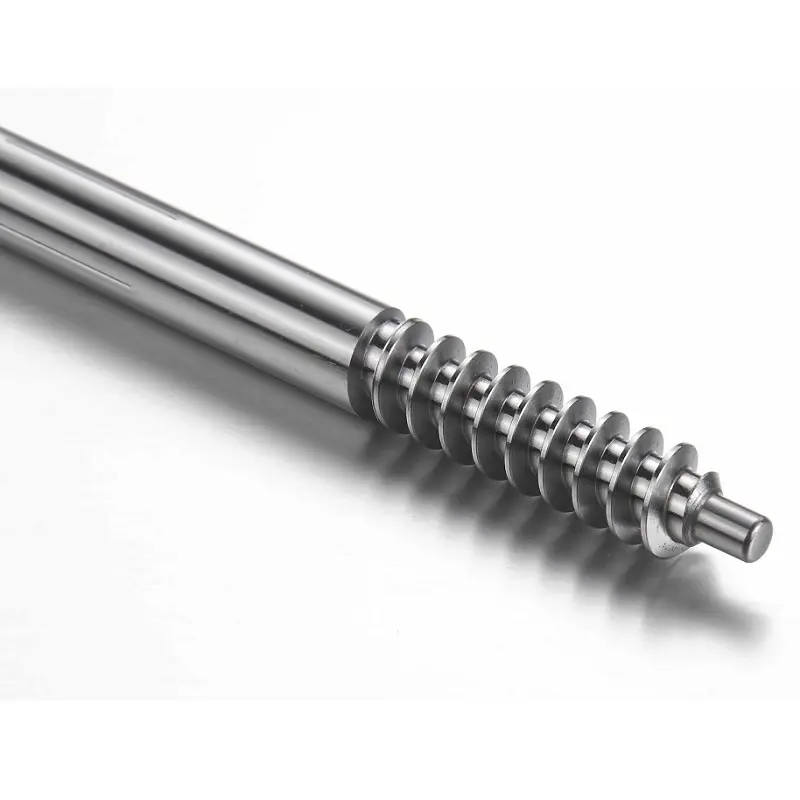 Steel Flexible Drive Shaft Vertical Hollow Shaft CNC Precision Turning Parts Worm Shaft