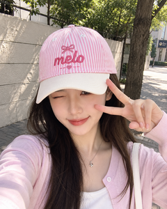 Gorra de Béisbol <span class=keywords><strong>Melo</strong></span> <span class=keywords><strong>Rosa</strong></span> con Bordado Floral, Parte Superior Suave y Ajustable, para Protección Solar en Verano, Nueva Llegada 2026 - Product Image 4