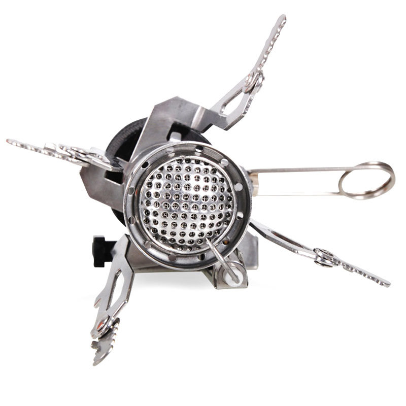 Портативная газовая плита, подставка для плиты, штатив из нержавеющей стали для пешего туризма, кемпинга, пешего туризма, пикника