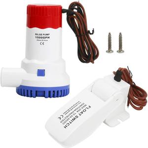 Pompe de cale manuelle électrique à batterie DC, auto-amorçante, submersible, en plastique technique pour usage marin - Product Image 2