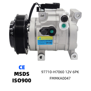 97710-H7060  97701-H7000  Compresor de Aire Acondicionado para Automóvil, Compresor de AC Tipo HS15 para KIA RIO/SOLARIS 1.4 - Product Image 1