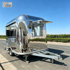 Remolque de Comida Completamente Equipado de Acero Inoxidable 304 para Pizza y Hamburguesas, Camioneta de Catering - Product Image 3