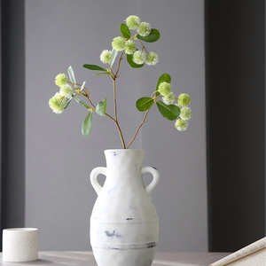 גזע יחיד בעבודת יד 68 ס "מ לבן ירוק פו ווקסברי עץ מלאכותי לעיצוב הבית סידור פרחים - Product Image 2