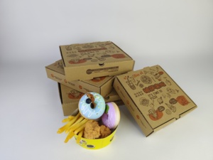Cajas de Pizza Corrugadas Impresas Personalizadas de 10, 12, 14, 16 y 18 Pulgadas, Empaque de Cartón Kraft, Caja de Pizza al por Mayor - Product Image 5