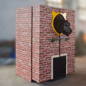 Modelo animatronic de Halloween, decoración de salón de películas, accesorios de Casa de horror, oso enjaulado, fantasma para casa embrujada - Product Image 2