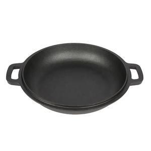 Dutch Oven With <strong>Pan</strong> Lid 2 in 1 Cookware Set, Outdoor Campfire Cooking Soup Pot With <strong>Grilling</strong> <strong>Pan</strong>,Top Quality Nonstick - Product Image 6
