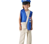 Nouveau costume de la fête des enfants, costume de facteur, costume de jeu de rôle, costume de performance scénique
