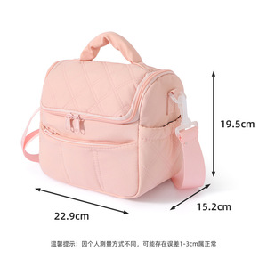 <b>Makeup</b> <b>Bag</b> Large Capacity Travel Toiletry <b>Bag</b> <b>With</b> Zipper <b>Compartment</b> For Women Black Beige - Product Image 3
