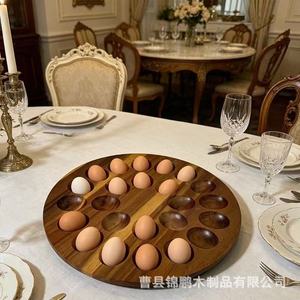Wooden Egg Tray 24 Compartment Freshness Preservation <b>Kitchen</b> Storage Shandong Made - Product Image 2