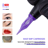 Aiguilles de cartouche de tatouage professionnelles en gros pour l'art corporel et le maquillage permanent SMP, couleur violette